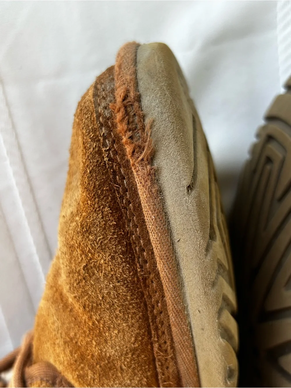 UGG Neymar Boots Mens 8 Chukka Brown Suede Lace-Up Shearling Ankle Shoes Lace Up